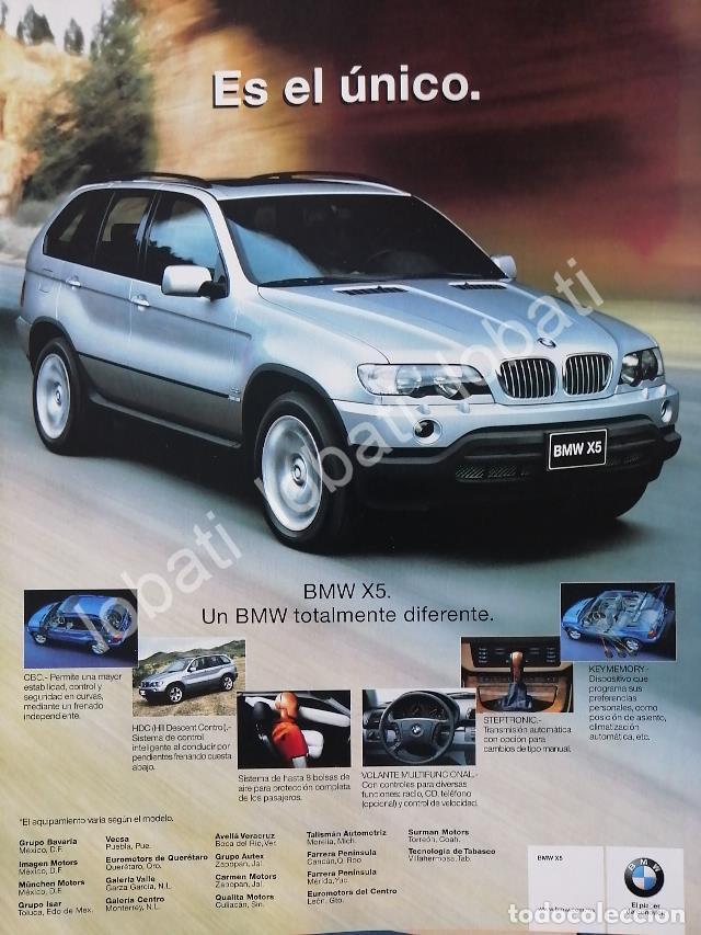 Coleccionismo de carteles: CARTEL ANTIGUO ORIGINAL DE AUTOS BMW X5 2000 /955