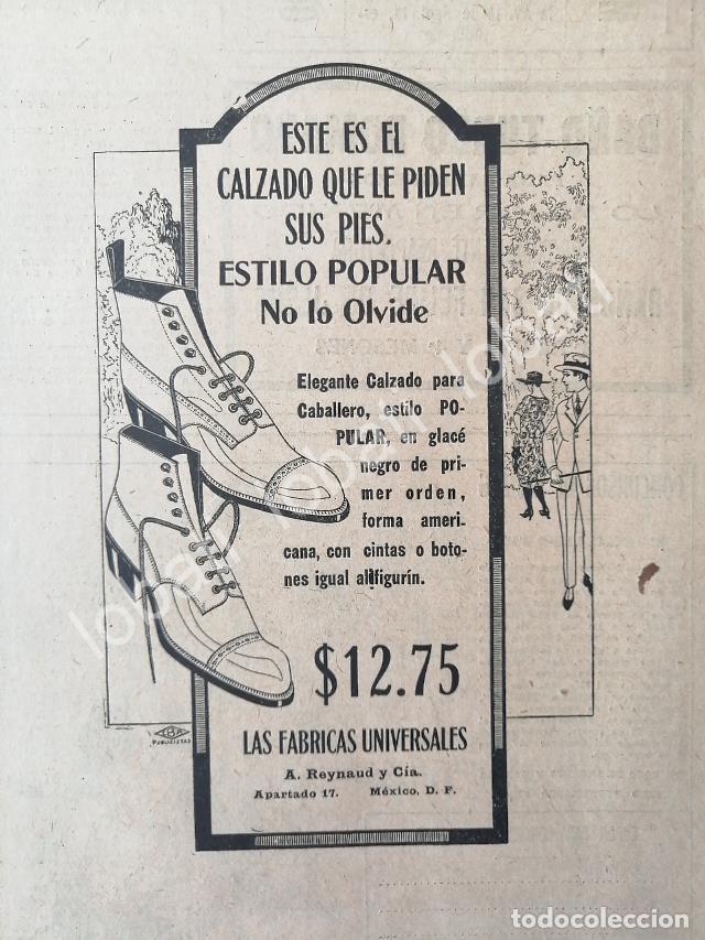 Coleccionismo de carteles: CARTEL ANTIGUO ORIGINAL DE TIENDAS LA FABRICAS UNIVERSALES, CALZADO 1920 /218
