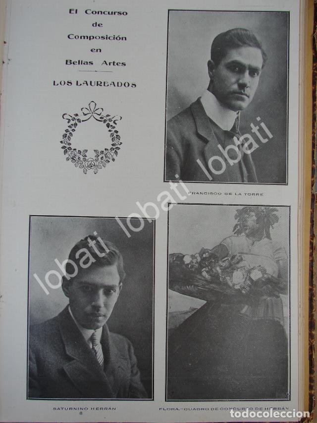 Coleccionismo de carteles: CARTEL ANTIGUO ORIGINAL DE SATURNINO HERRAN GANA CONCURSO DE ARTE 1910 / PLT