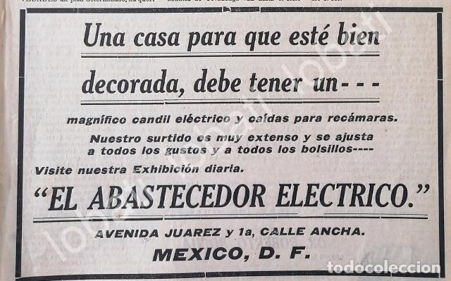 Coleccionismo de carteles: CARTEL ANTIGUO ORIGINAL DE EL ABASTECEDOR ELECTRICO 1912 /241