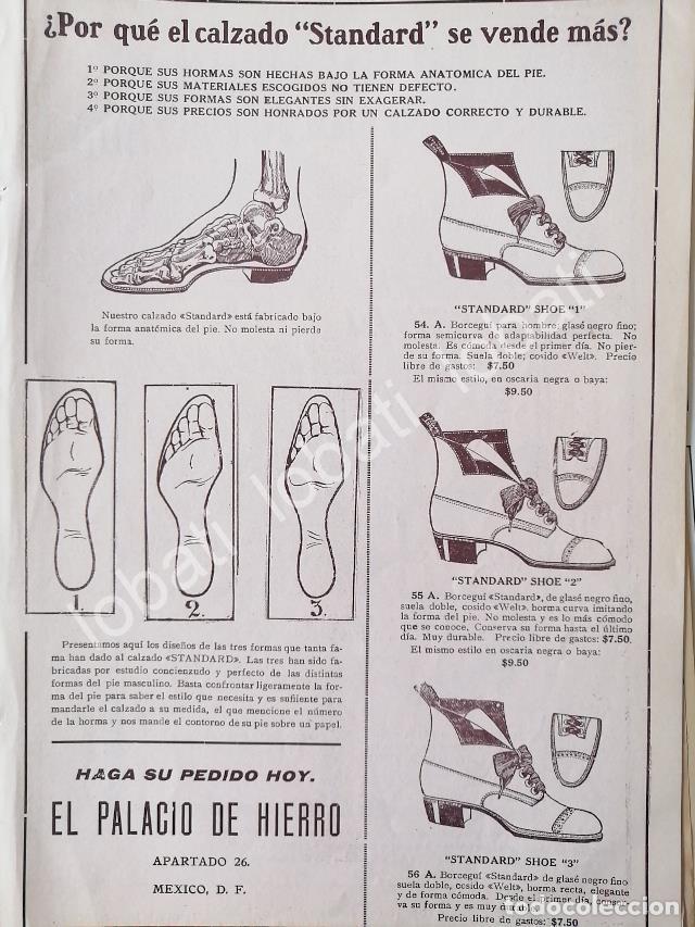 Coleccionismo de carteles: CARTEL ANTIGUO ORIGINAL DE TIENDAS EL PALACIO DE HIERRO Y CALZADOS 1909 /245