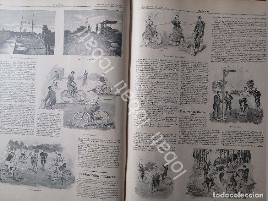 Coleccionismo de carteles: CARTEL ANTIGUO ORIGINAL DE JUEGOS DE CICLISTAS 1899 / CICLISMO, DPT