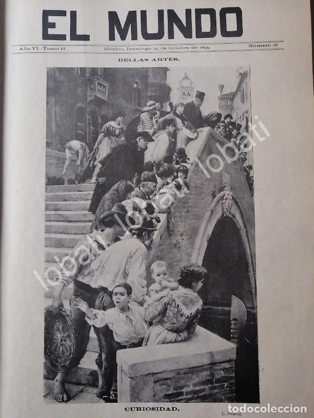 Coleccionismo de carteles: PORTADA ANTIGUA ORIGINAL ARTISTICA 1899. CURIOSIDAD. POR: L. PASINI