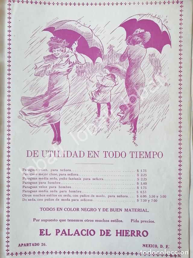 Coleccionismo de carteles: CARTEL ANTIGUO ORIGINAL DE TIENDAS EL PALACIO DE HIERRO 1910 /254
