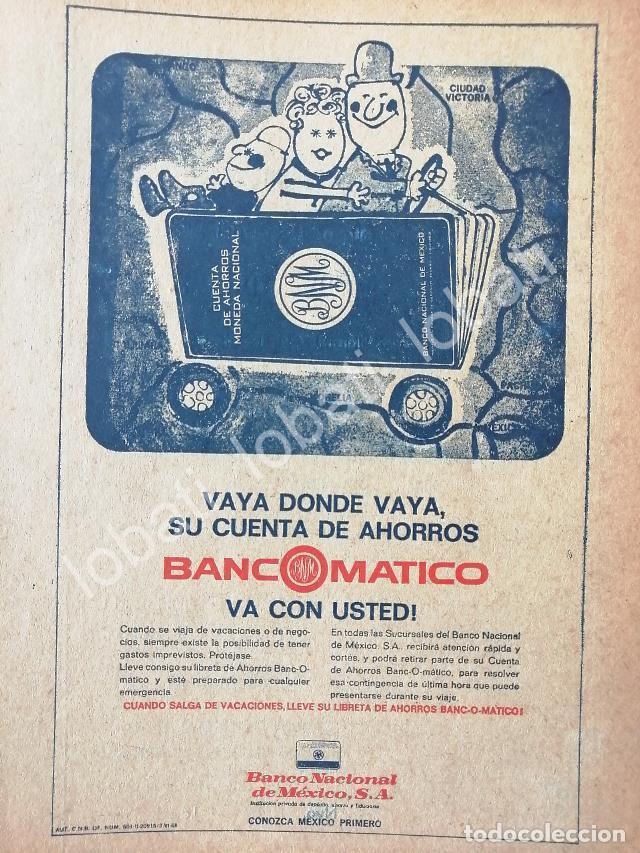 Sammeln von Plakaten: CARTEL ANTIGUO ORIGINAL DE BANAMEX INTRODUCE CAJEROS AUTOMATICOS 1969 BANCOMATICO /260