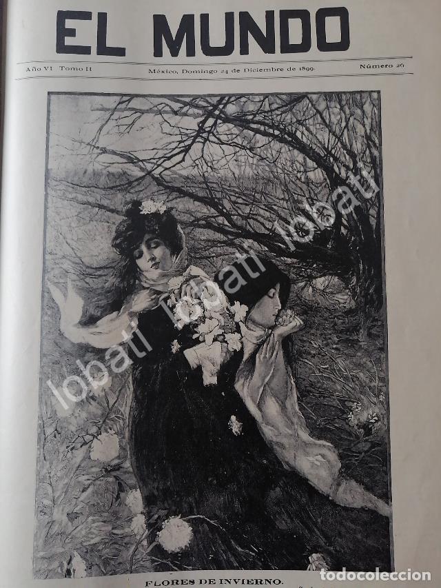 Sammeln von Plakaten: PORTADA ANTIGUA ORIGINAL ARTISTICA 1899. FLORES DE INVIERNO. POR: MIHAIL SIMONIDY