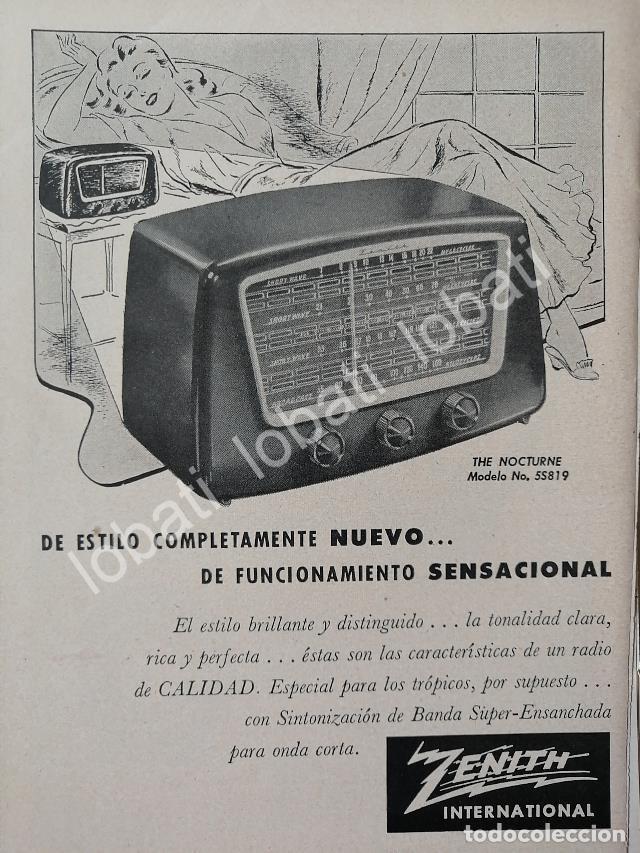 Sammeln von Plakaten: CARTEL ANTIGUO ORIGINAL DE MINI RADIOS ZENITH 5S819 1940s / 282