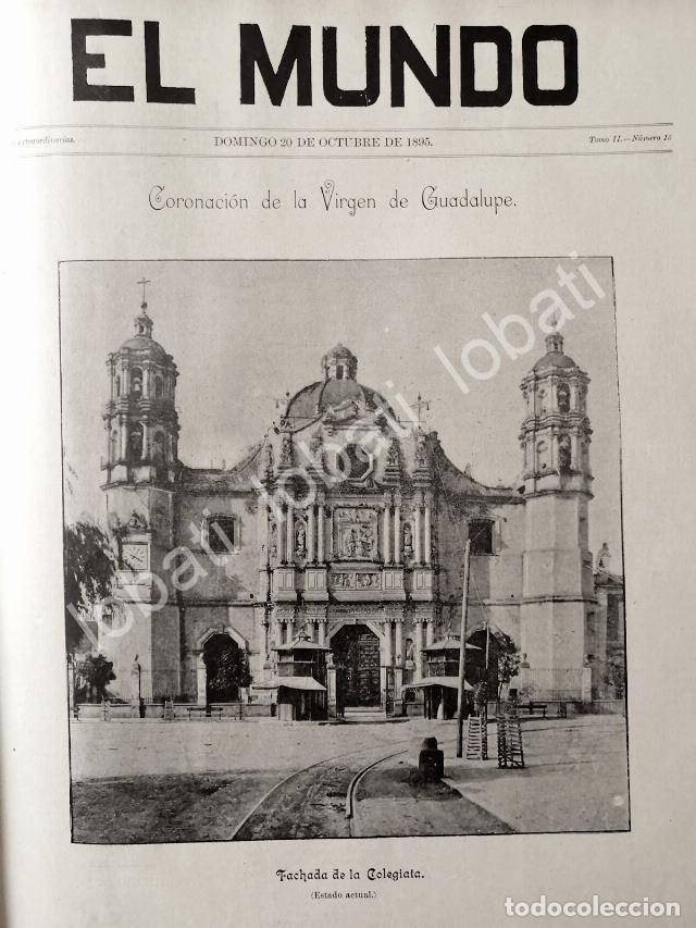 Sammeln von Plakaten: PORTADA ANTIGUA ORIGINAL 1895 COLEGIATA ( ANTIGUA BASILICA DE GUADALUPE ) /RLG