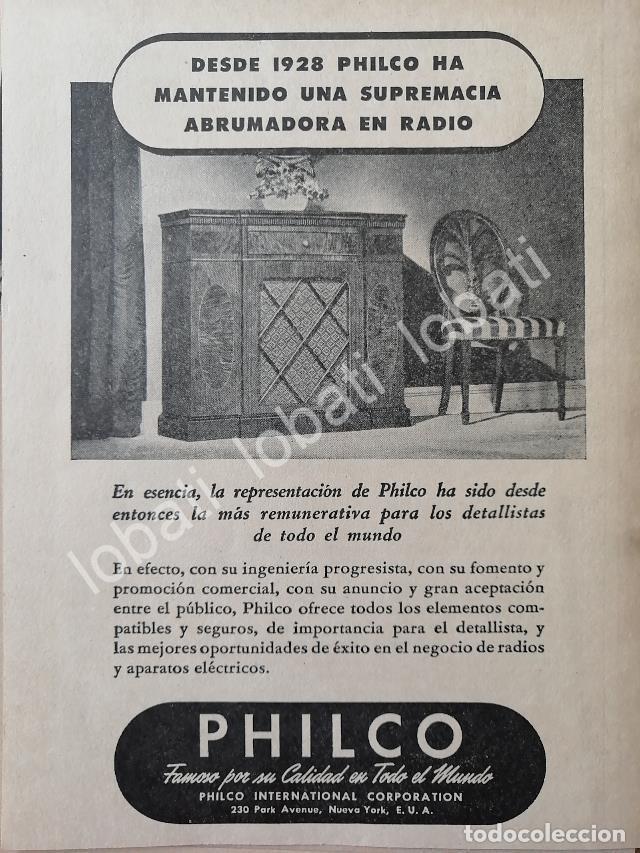 Sammeln von Plakaten: CARTEL ANTIGUO ORIGINAL DE MINI CARTEL RADIOS PHILCO 1930s/ 292