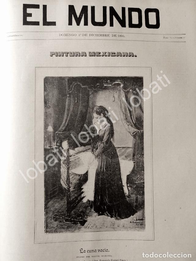 Sammeln von Plakaten: PORTADA ANTIGUA ORIGINAL 1895 PINTURA DE MANUEL OCARANZA /ARTE