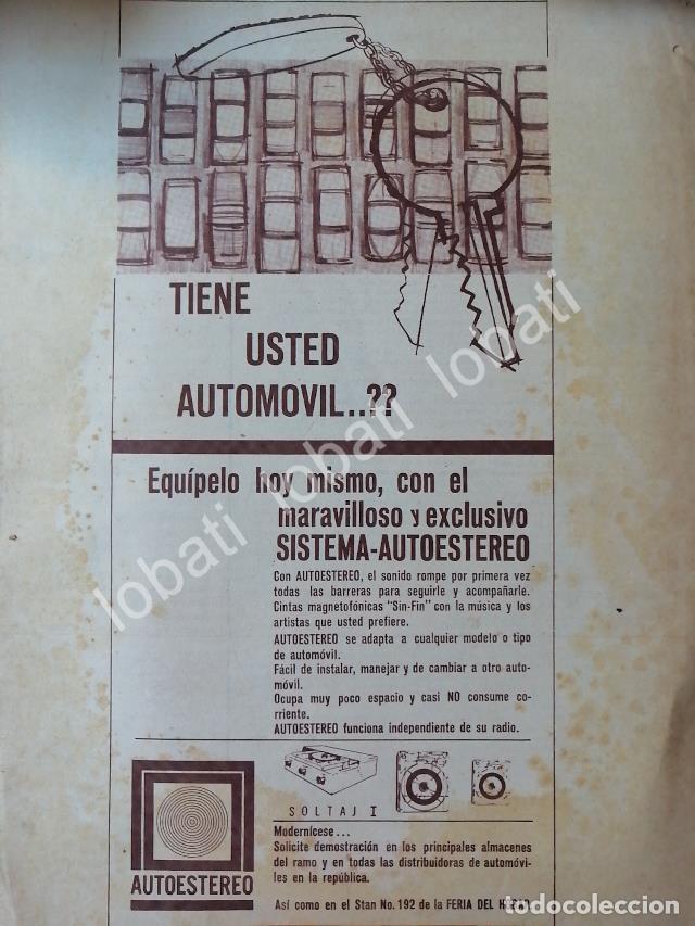 Sammeln von Plakaten: CARTEL ANTIGUO ORIGINAL DE AUTOESTEREO SOLTAJ I - 1956 /85 SUPER RARO