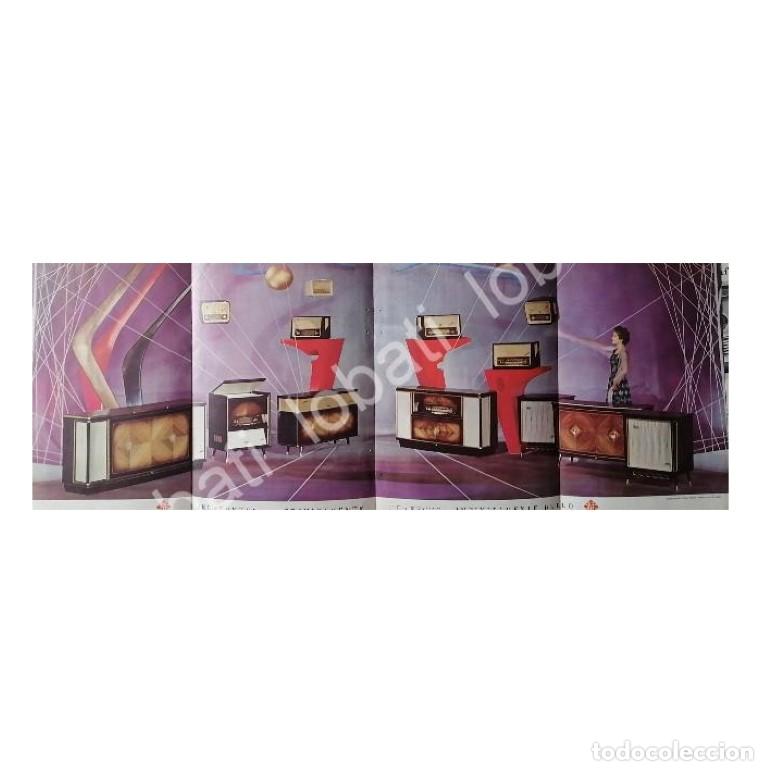 Sammeln von Plakaten: CARTEL ANTIGUO ORIGINAL DE FOLLETO TRIPTICO RADIOS Y CONSOLAS TELEFUNKEN 1960s /301