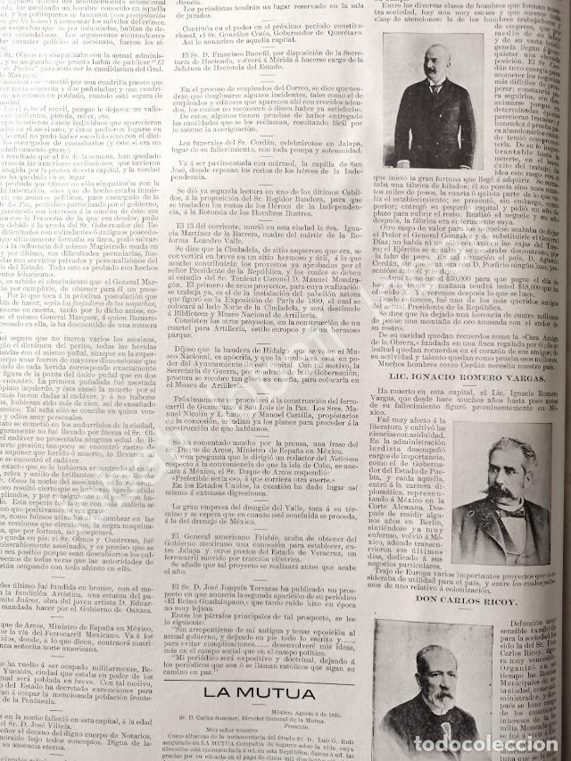 Collectionnisme d'affiches: CARTEL ANTIGUO ORIGINAL DE MUERE AGUSTIN CERDAN HERNANDEZ 1895 Y OTRAS NOTAS /PLT