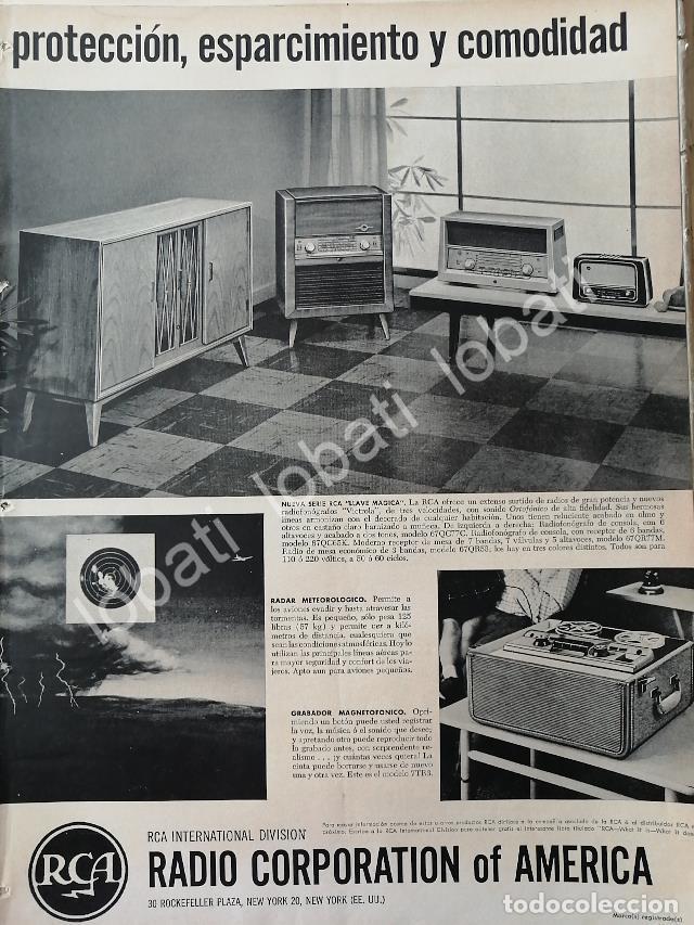 Collectionnisme d'affiches: CARTEL ANTIGUO ORIGINAL DE RADIOS Y SISTEMAS DE AUDIO RCA 1956 /360