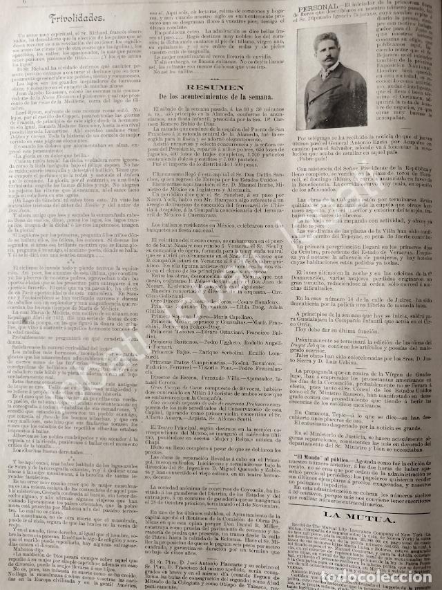 Collectionnisme d'affiches: CARTEL ANTIGUO ORIGINAL DE NOTA. EL DIPUTADO IGNACIO BEJARANO 1895 / PLT