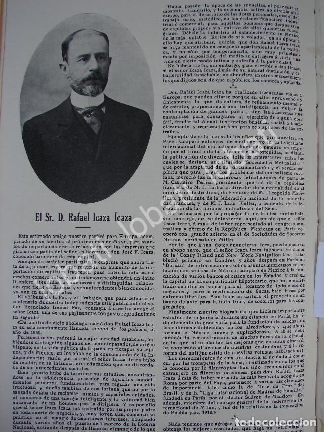 Collectionnisme d'affiches: CARTEL ANTIGUO ORIGINAL DE RAFAEL ICAZA ICAZA 1910 / ASM