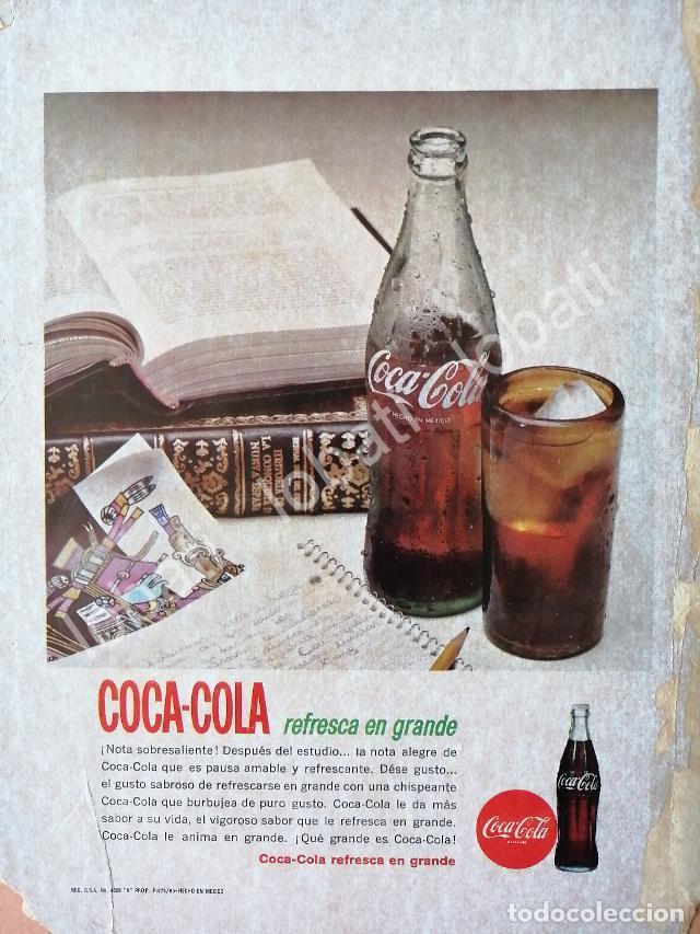 Collectionnisme d'affiches: CARTEL ANTIGUO ORIGINAL DE REFRESCOS COCA COLA 1965