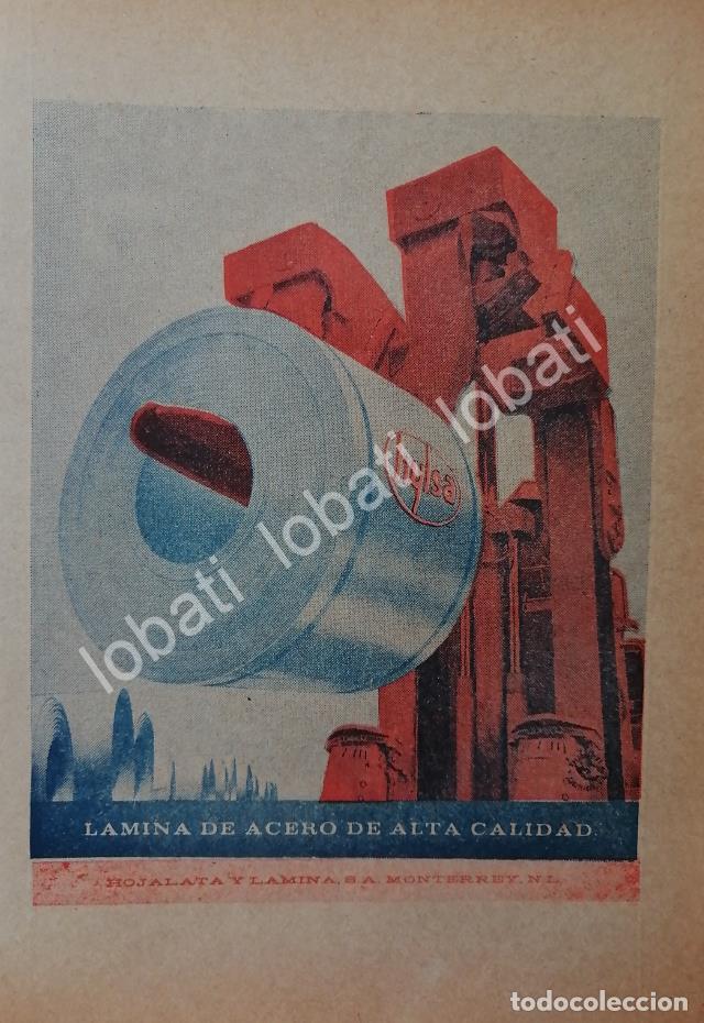 Collectionnisme d'affiches: CARTEL ANTIGUO ORIGINAL DE HYLSA. HOJA LATA Y LAMINA S.A 1965 /717 MONTERREY