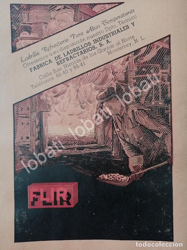 Collectionnisme d'affiches: CARTEL ANTIGUO ORIGINAL DE FABRICA DE LADRILLOS. FLIR 1942 MONTERREY /732