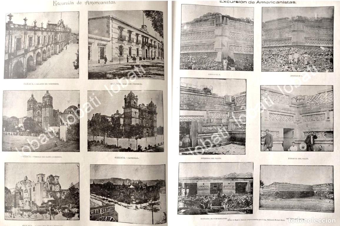Collectionnisme d'affiches: CARTEL ANTIGUO ORIGINAL DE LUGARES Y PARAJES DE OAXACA 1895 /LDM