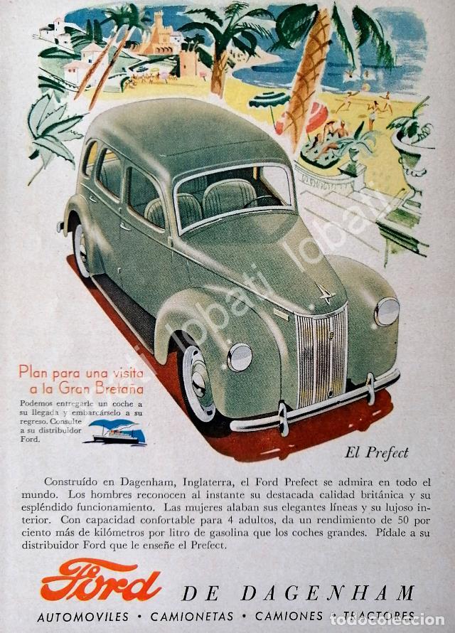 Collectionnisme d'affiches: CARTEL ANTIGUO ORIGINAL DE MINI AFICHE AUTOS FORD PERFECT 1943 /445