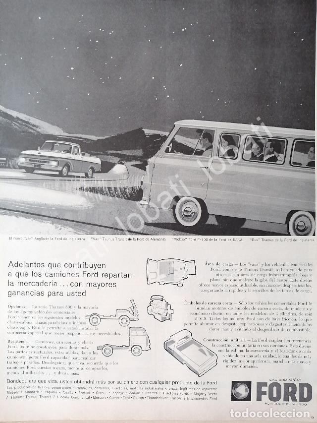 Collectionnisme d'affiches: CARTEL ANTIGUO ORIGINAL DE AUTOS FORD VAM ANGLIA 1960 /469