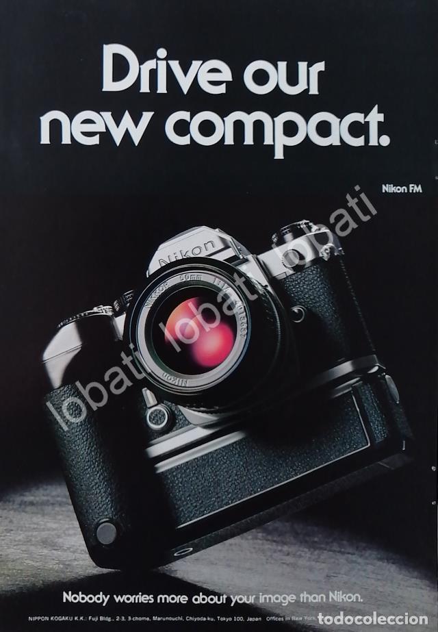 Collectionnisme d'affiches: CARTEL ANTIGUO ORIGINAL DE CAMARAS NIKON FM 1970s /450