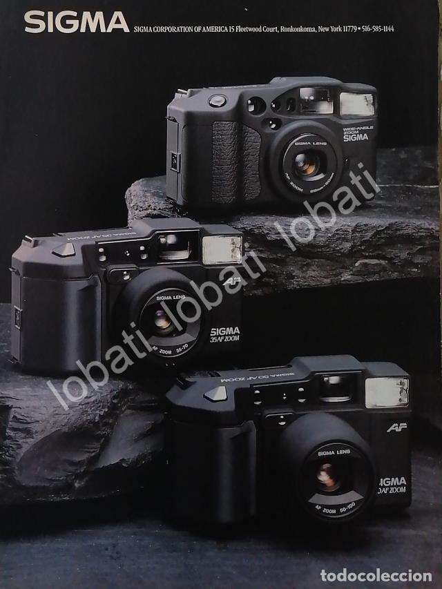 Collectionnisme d'affiches: CARTEL ANTIGUO ORIGINAL DE CAMARAS FOTOGRAFICAS SIGMA AF 1980s /461