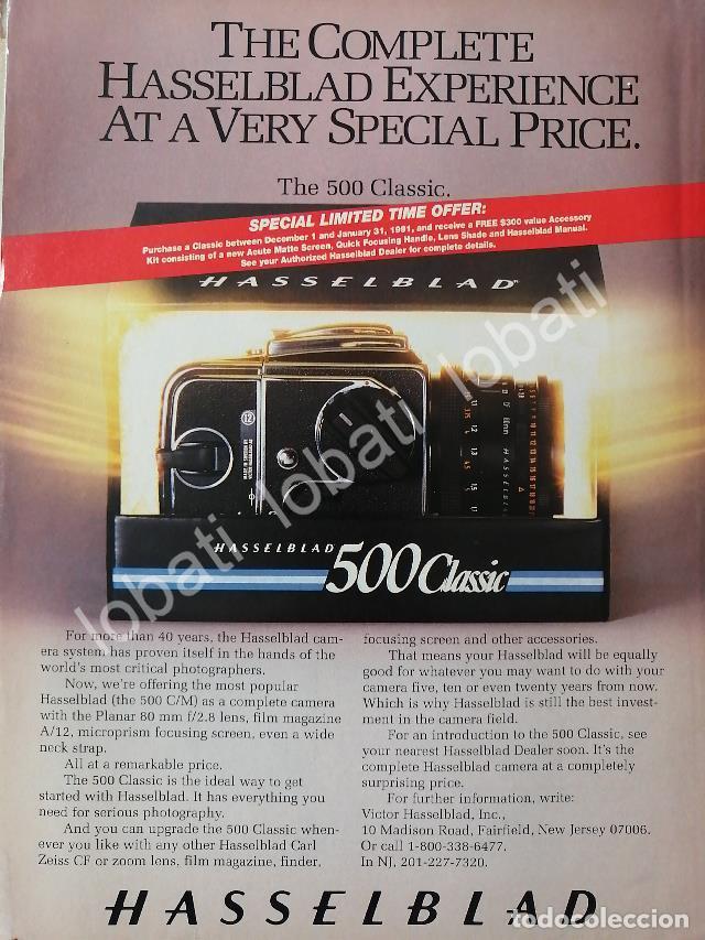 Collectionnisme d'affiches: CARTEL ANTIGUO ORIGINAL DE CAMARAS FOTOGRAFICAS HASSELBLAD 500 CLASSIC 1960s /460
