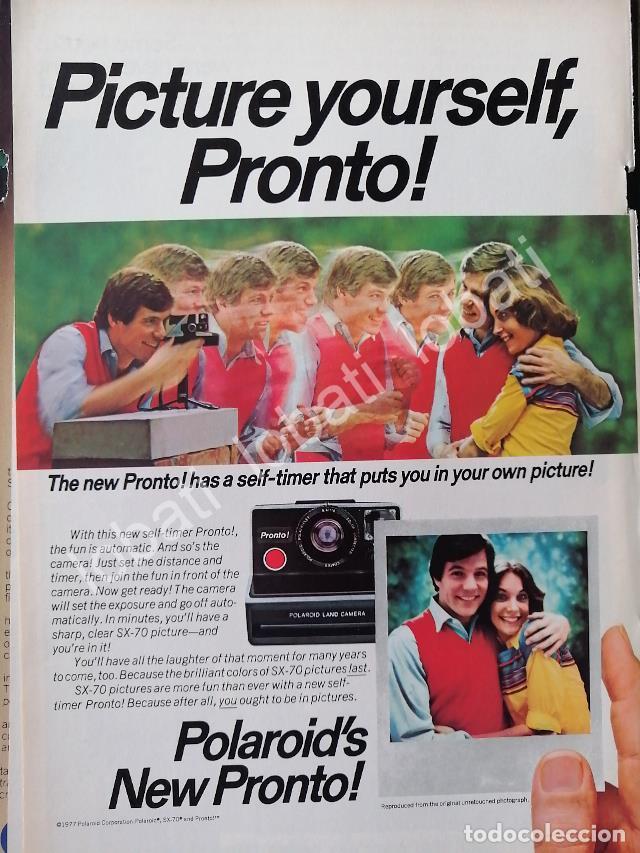 Collectionnisme d'affiches: CARTEL ANTIGUO ORIGINAL DE CAMARAS FOTOGRAFICAS POLAROID PRONTO 1977 /492