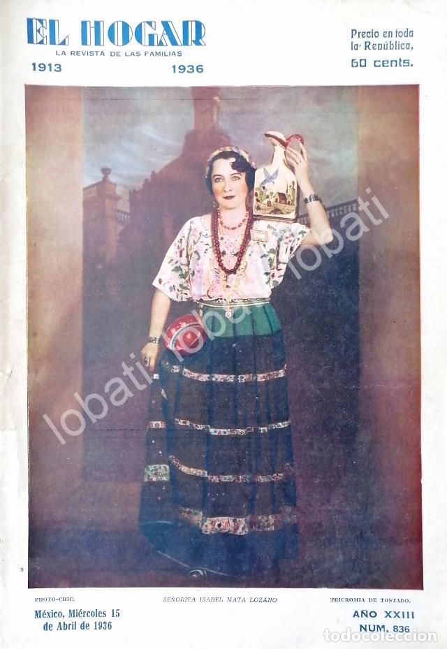 Collectionnisme d'affiches: PORTADA ANTIGUA ORIGINAL ISABEL MATA LOZANO 1936, IMPRENTA TOSTADO