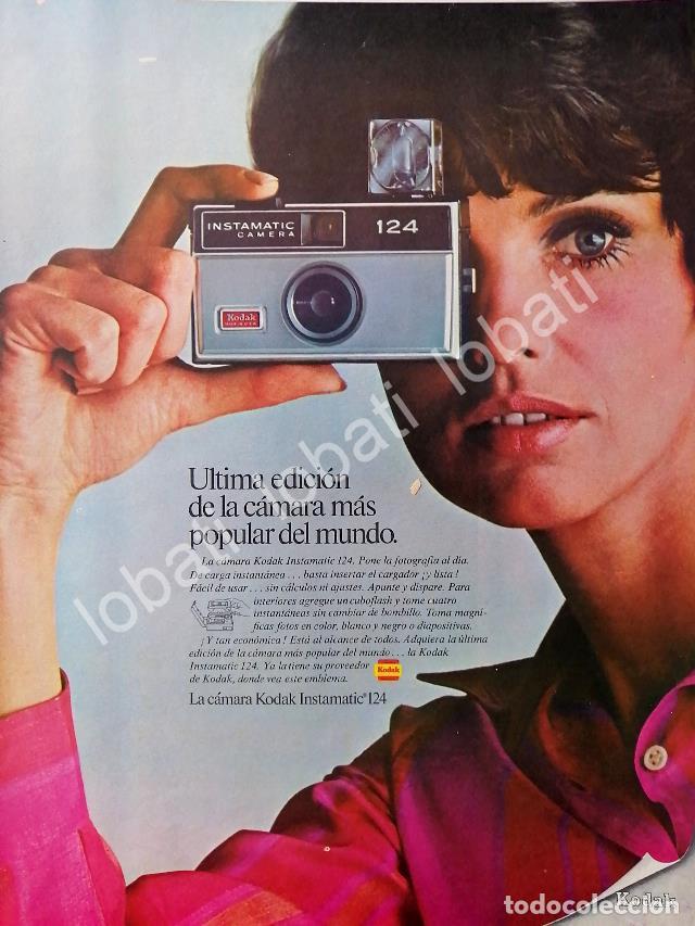 Collectionnisme d'affiches: CARTEL ANTIGUO ORIGINAL DE CAMARAS KODAK INSTAMATIC 124 1969 /550