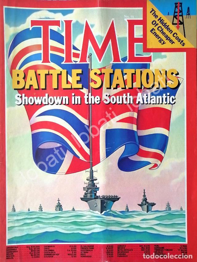 Collectionnisme d'affiches: CARTEL ANTIGUO ORIGINAL DE PORTADA VINTAGE 1982 LA GUERRA DE LAS MALVINAS /3 /PLT MLT