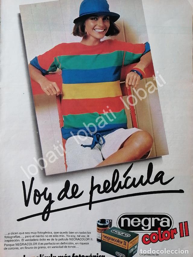 Collectionnisme d'affiches: CARTEL ANTIGUO ORIGINAL DE ROLLOS DE PELICULA NEGRACOLOR II 1980s /567