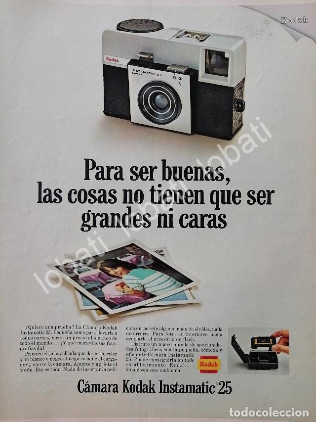Collectionnisme d'affiches: CARTEL ANTIGUO ORIGINAL DE CAMARAS FOTOGRAFICAS KODAK INSTAMATIC 25 1968 /588