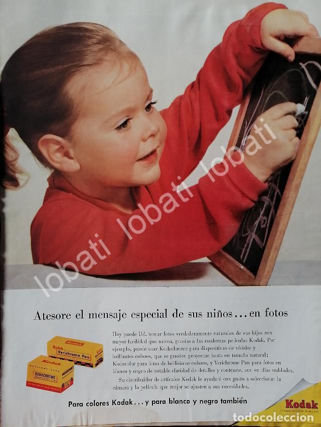 Collectionnisme d'affiches: CARTEL ANTIGUO ORIGINAL DE ROLLO DE PELICULA KODAK VERICHROME & KODACHROME 1957 /594