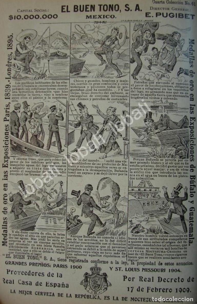 Sammeln von Plakaten: CARTEL ANTIGUO ORIGINAL DE CIA. CIGARRERA EL BUEN TONO 1914 TIRA COMICA No. 61 /281