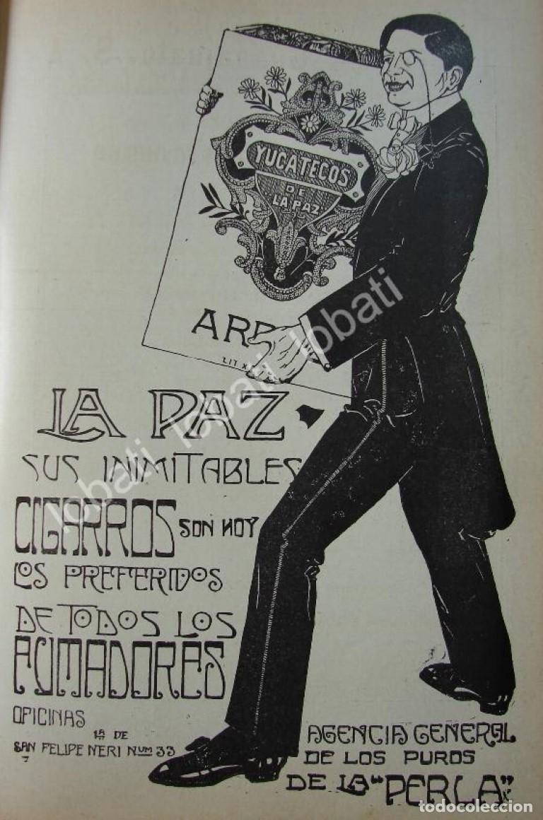Sammeln von Plakaten: CARTEL ANTIGUO ORIGINAL DE CIGARROS YUCATECOS 1914, CIA. CIGARRERA LA PAZ /283