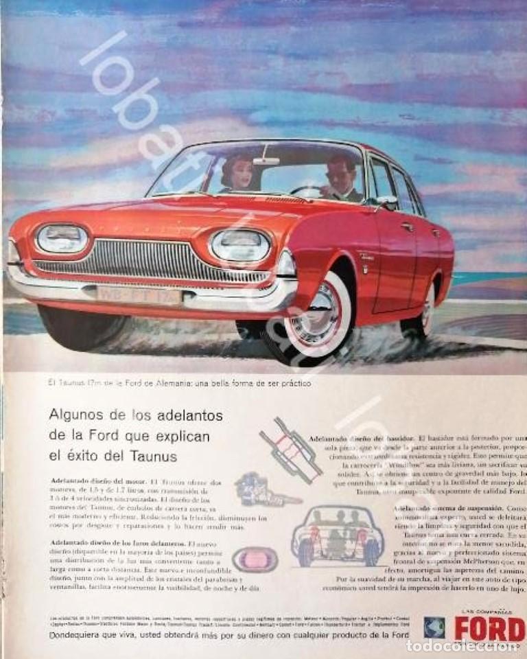 Poster collecting: CARTEL ANTIGUO ORIGINAL DE AUTOS FORD TAUNUS 17M 1962 /520