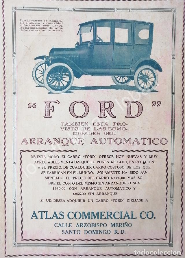 Poster collecting: CARTEL ANTIGUO ORIGINAL DE AUTOS FORD LIMOUSINE 1920 SUPER RARO /525