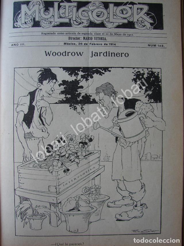 Poster collecting: PORTADA ANTIGUA ORIGINAL 1914. LA INTERVENCION AMERICANA EN MEXICO W. WILSON / PLT