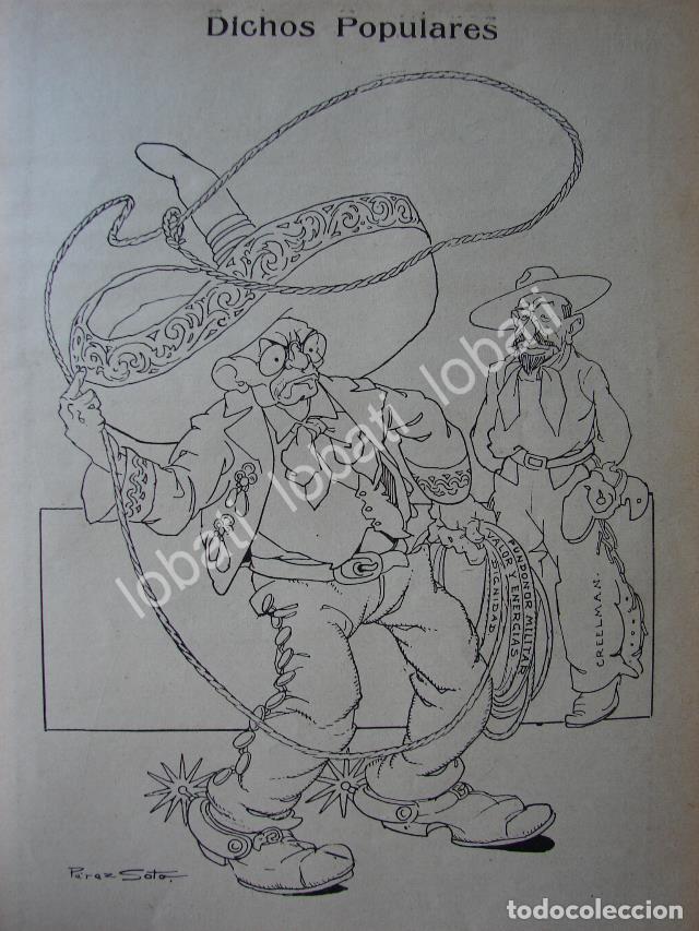 Poster collecting: CARICATURA ANTIGUA 1914. VICTORIANO HUERTA Y JAMES CREELMAN