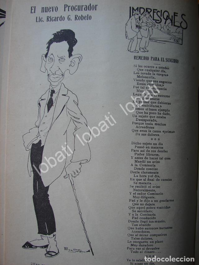 Poster collecting: CARICATURA ANTIGUA 1914. RICARDO G. ROBELO / PLT