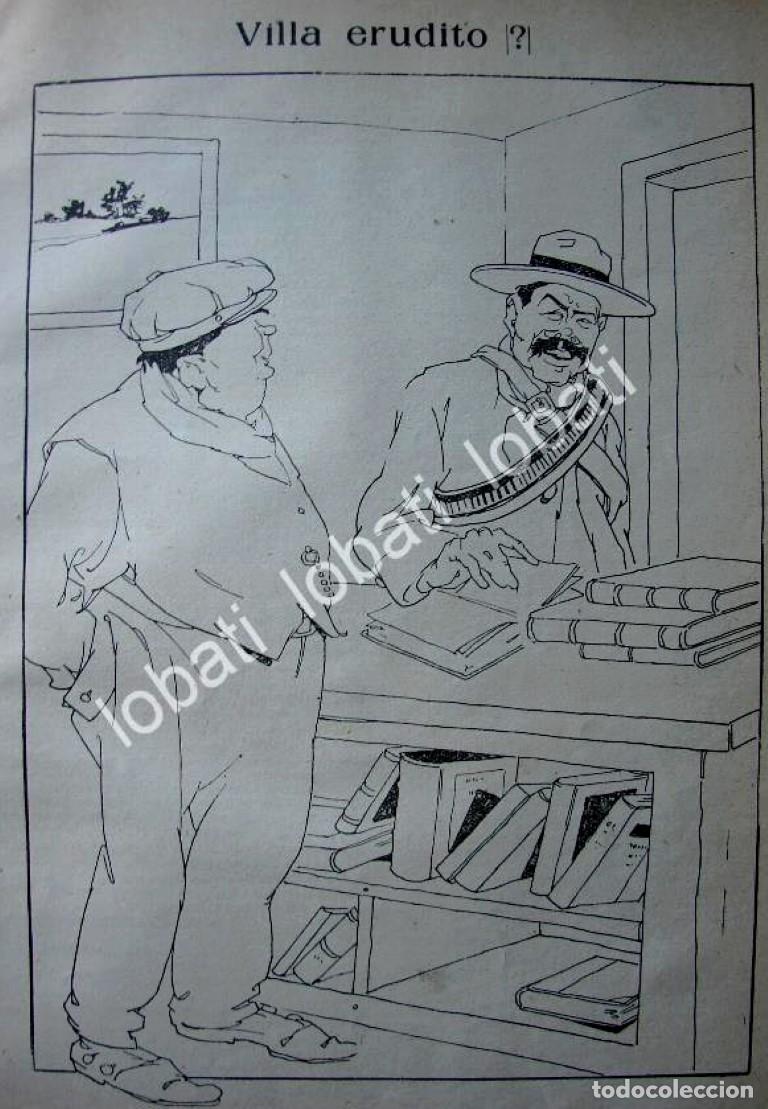 Collectionnisme d'affiches: CARICATURA ANTIGUA 1914. PANCHO VILLA ERUDITO