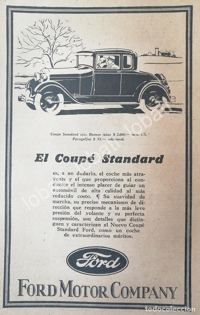 Collectionnisme d'affiches: CARTEL ANTIGUO ORIGINAL DE AUTOS FORD COUPE STANDARD 1926 /541