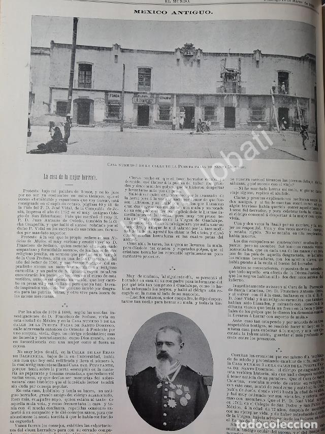 Collectionnisme d'affiches: CARTEL ANTIGUO ORIGINAL DE LA CASA DE LA MUJER HERRADA 1899. LDM, CASAS DE MEXICO