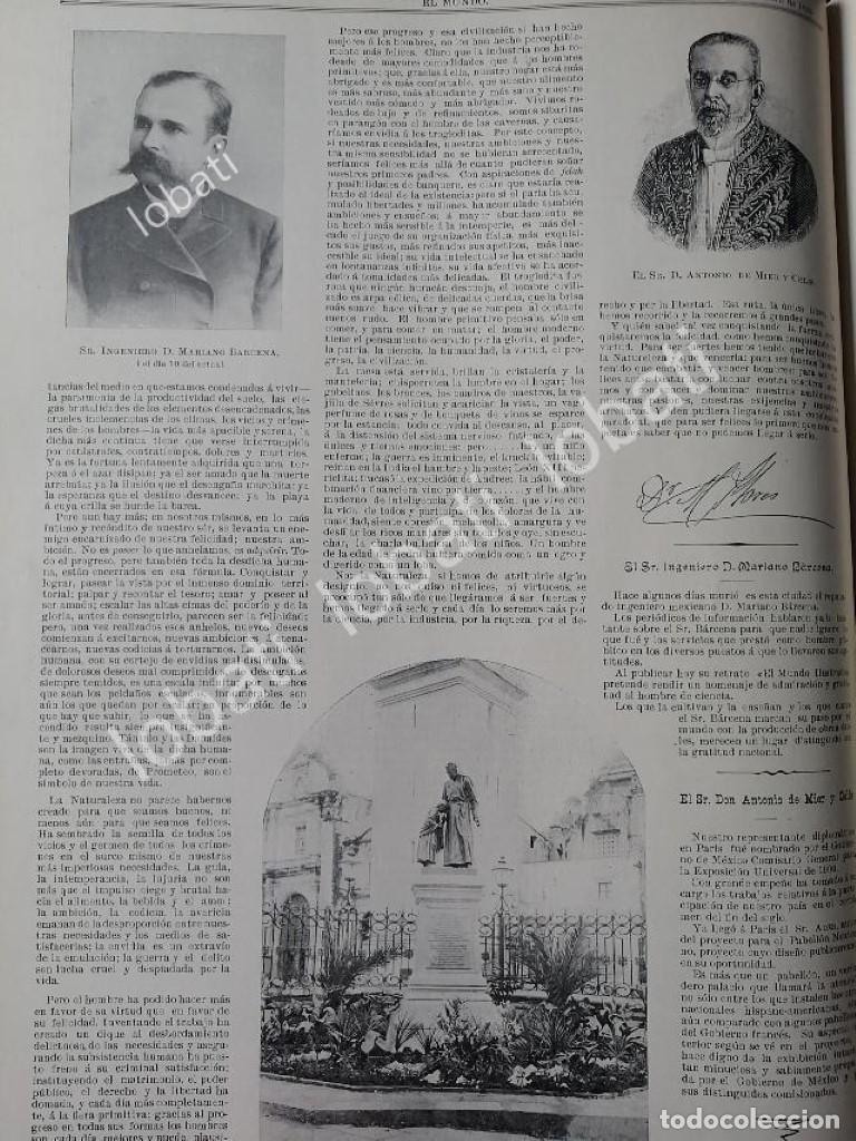 Collectionnisme d'affiches: CARTEL ANTIGUO ORIGINAL DE MUERE MARIANO BARCENA RAMOS 1899 Y OTRAS NOTAS
