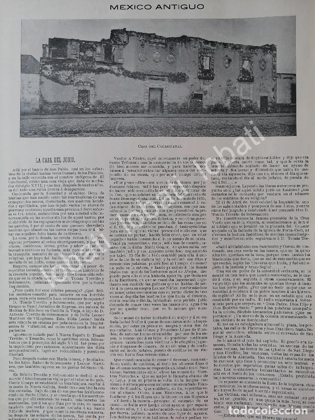 Poster collecting: CARTEL ANTIGUO ORIGINAL DE LA CASA DEL JUDIO 1899 LDM. CASAS DE MEXICO