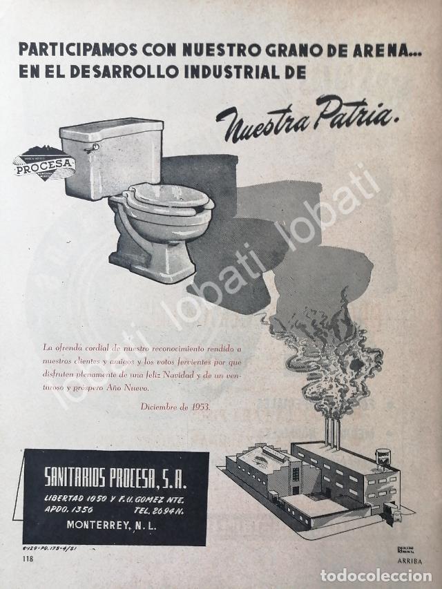 Poster collecting: CARTEL ANTIGUO ORIGINAL DE SANITARIOS PROCESA 1943 MONTERREY /289