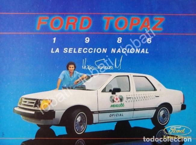 Poster collecting: CARTEL ANTIGUO ORIGINAL DE PUBLICIDAD RETRO Y EL FUTBOLISTA HUGO SANCHEZ 90s /FEP